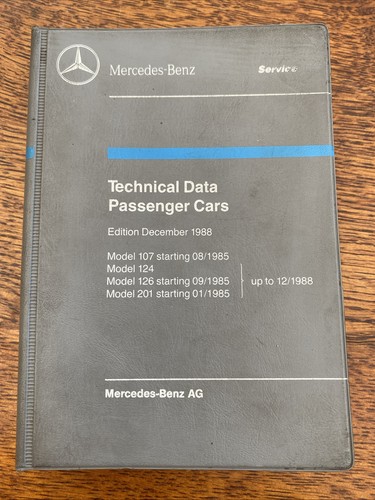 Mercedes technical data - mercedes, book