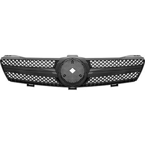 Radiator grille glossy black - grille,