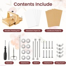 Large wooden flower - large, kit
