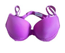 Womens George Asda Padded Bra Maximise 2 sizes bigger 34B Purple push up