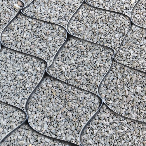 Inch thick gravel - gravel, ground