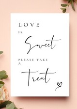 Wedding sign - Sweet table poem (physical items)