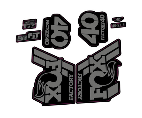 Fox fork decal kit sticker - fox,