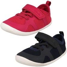 Childrens Clarks Casual Pre-Walkers Washable Trainers Roamer Flux T