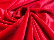 RED Decor Velvet Fabric Soft