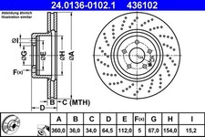 Brake Disc For Mercedes CLS