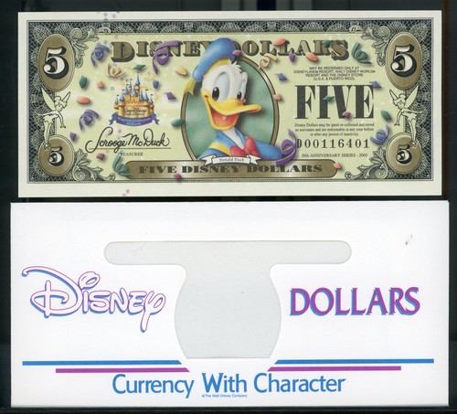 Disney dollar donald 5 - donald,