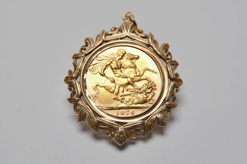 1976 gold full sovereign - gold,
