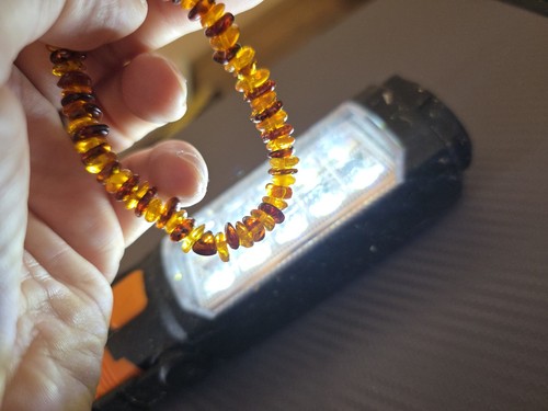Genuine baltic amber bracelet - amber,