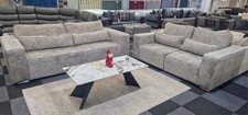 Sloane Plush Fabric 3 + 2 Sofa