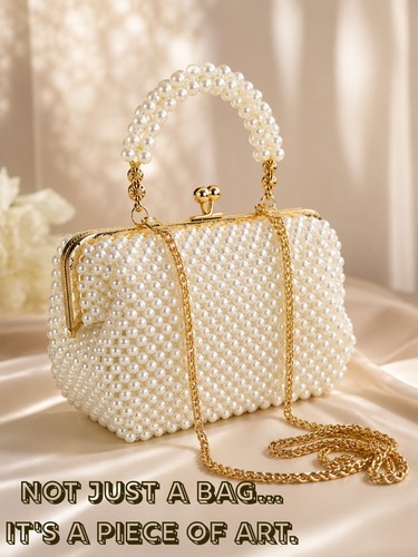 Handmade pearl beaded - handmade, evening
