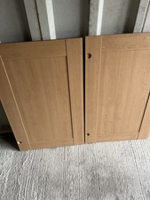 2 X Kitchen Unit Cabinet Cupboard Door Fronts Light Oak Effect Shaker. 960x240 