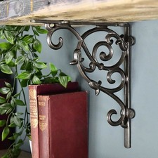 Cast Iron Tulip Design Shelf