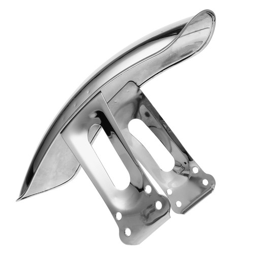 Silver metal motorcycle front - silver,