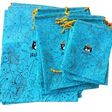NEW ELLYCAT  SMALL BLUE DUST BAGS WITH DRAWSTRING S M L