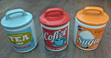 Set of 3x Retro Ceramic Tea
