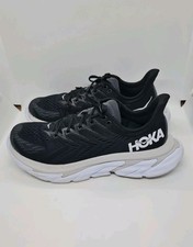 Hoka Clifton M Edge Lunar Rock Black/White F27220J Mens Uk 8.5 Running Shoes