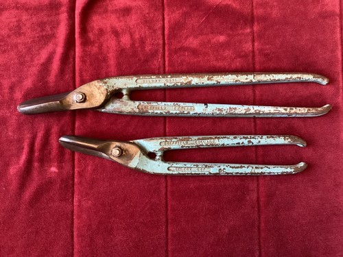 Pair vintage gilbow tin snips - pair,