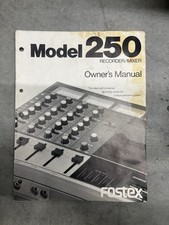 Fostex Model 250 Owners Manual