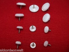 Fluted buttons for accordion