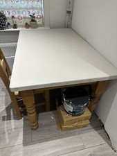 wooden farmhouse dining table