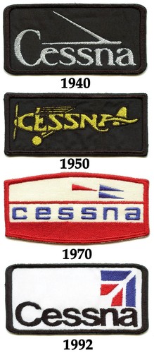 Cessna logo history 4 - -, patch