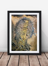 Salvador Dali Raphalesque Head Framed Print Wall Art Picture A1 A2 A3 Size