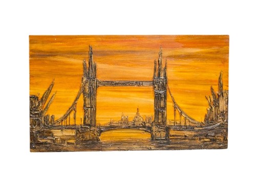 Vintage retro art - plaster, on
