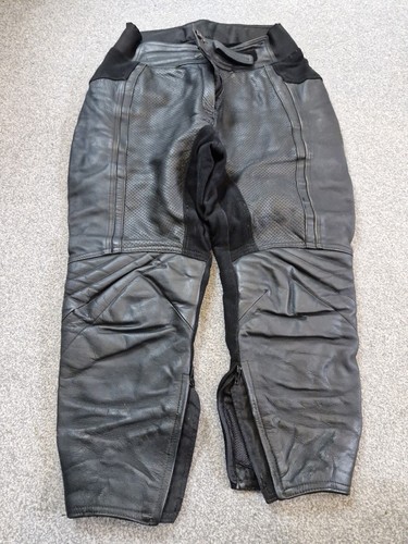 Black leather motorcycle - black,