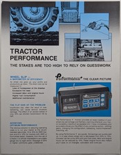 Original Micro-Trak Tractor Performance Measurement 1 Sheet Brochure, c 1980's