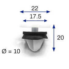 FIT MG Interior Trim & Door Card Moulding Trim Clips