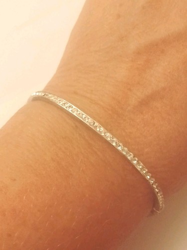 Sterling silver crystal - silver,