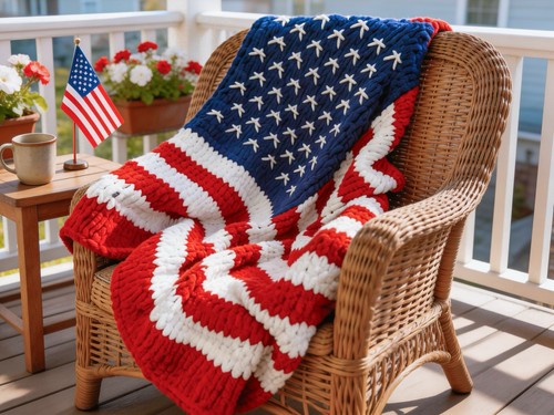 Handmade chunky knit american - handmade,
