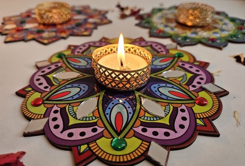 Pack multicolour tealight - 4,