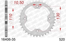 AFAM 520 Pitch Steel Rear