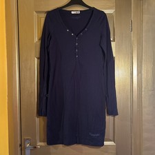 Kuyichi Navy Long Sleeved Dress With Belt Hoops Size XS
