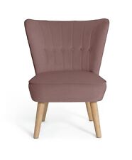 Alexis Velvet Cocktail Chair - Pink | Modern Upholstered Accent Lounge Seating