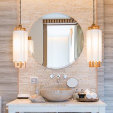 Frameless Round Mirror No