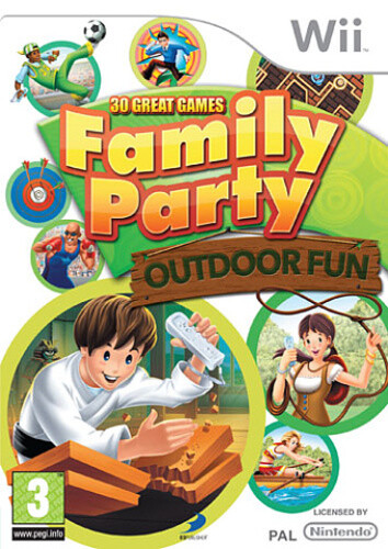 Family party outdoor fun - family, party:
