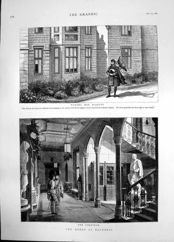 Old antique print queen - antique,