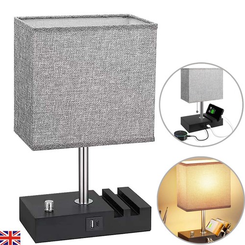 Usb bedside table lamp desk - bedside,