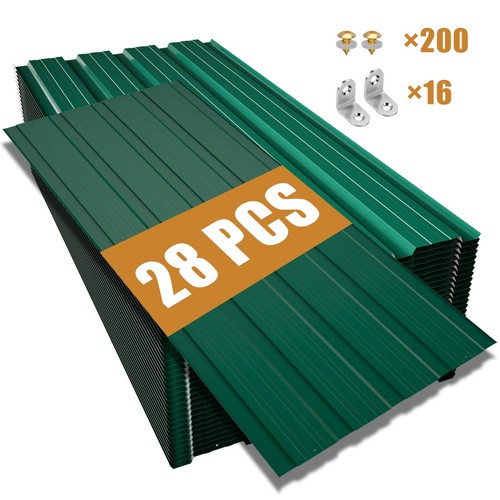 28pcs 11m green corrugated - 28pcs,