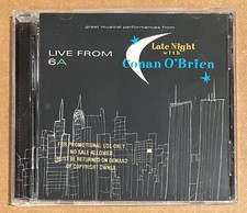 Live From 6A: Conan O'Brien [David Bowie / Jamiroquai /Cake..] RARE promo CD '97