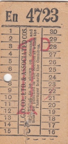 Bus ticket punch type - ticket,