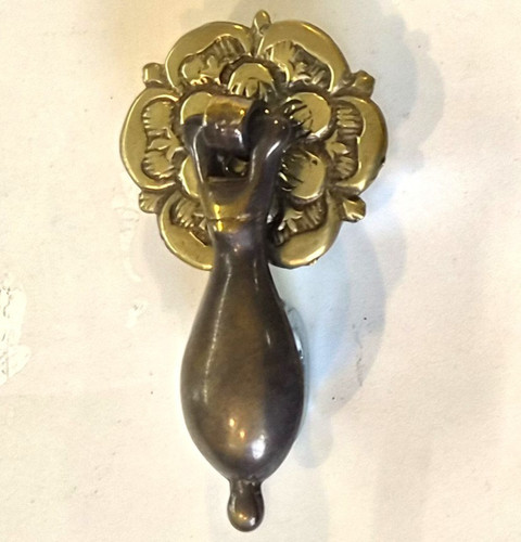 Solid brass tear drop handle