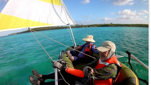 Inflatable sailboat with - inflatable,
