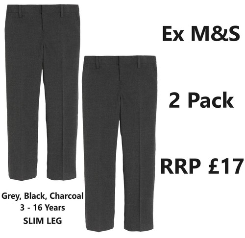 Boys pack school trousers - boys, 2