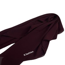 Premium Quality Plain Chiffon Hijab Scarf Shawl Soft Georgette Dubai Elegant