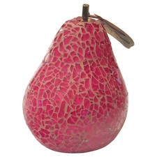 Mosaic Glass Pear Decoration