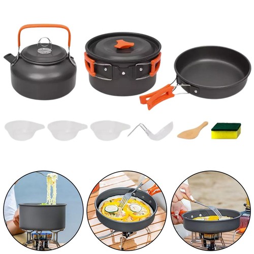 Portable camping cookware set - portable,